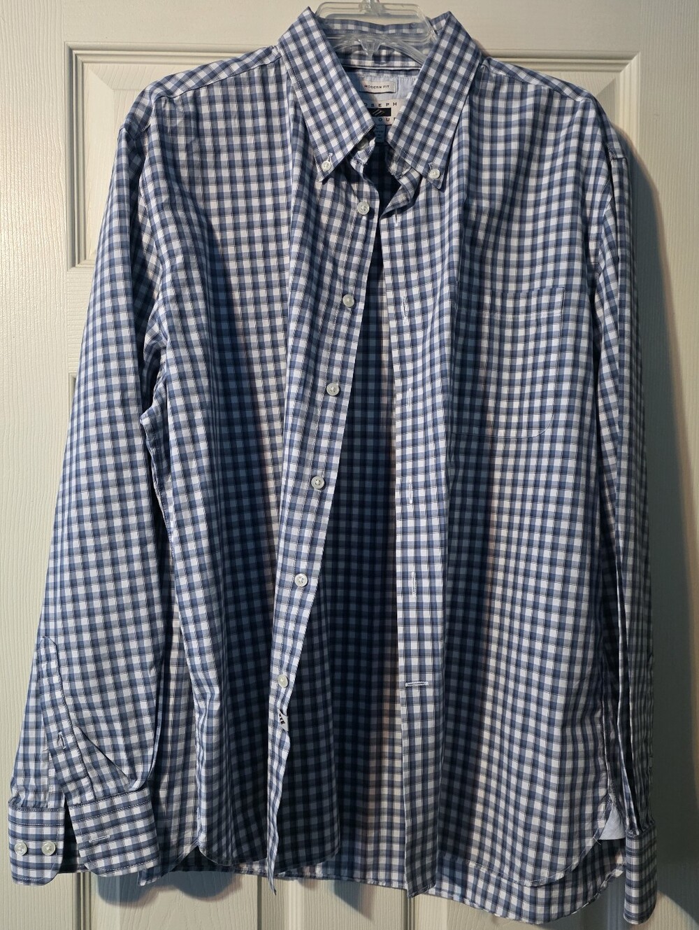 ❣️SALE❣️ Joseph Abboud Casual Longsleeve Blue And White Dress Shirt | XL